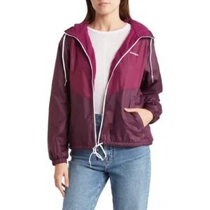 Columbia May Valley Lined Windbreaker In Maroon
